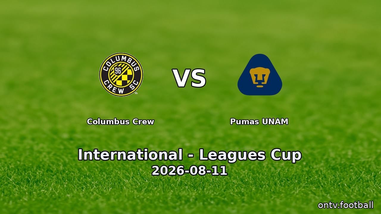 Columbus Crew vs Pumas UNAM