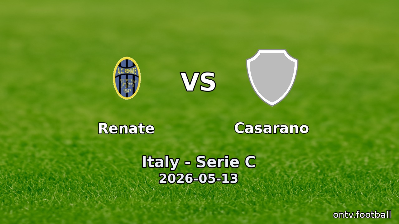 Renate vs Casarano