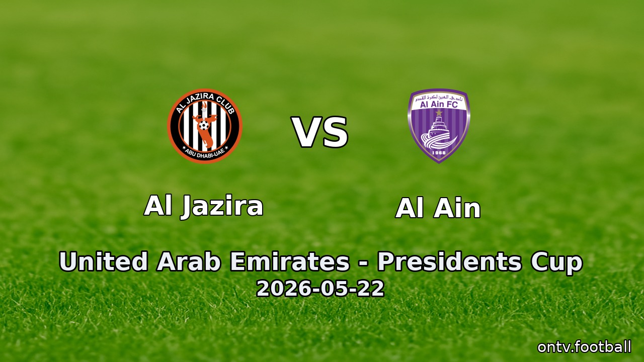 Al Jazira vs Al Ain