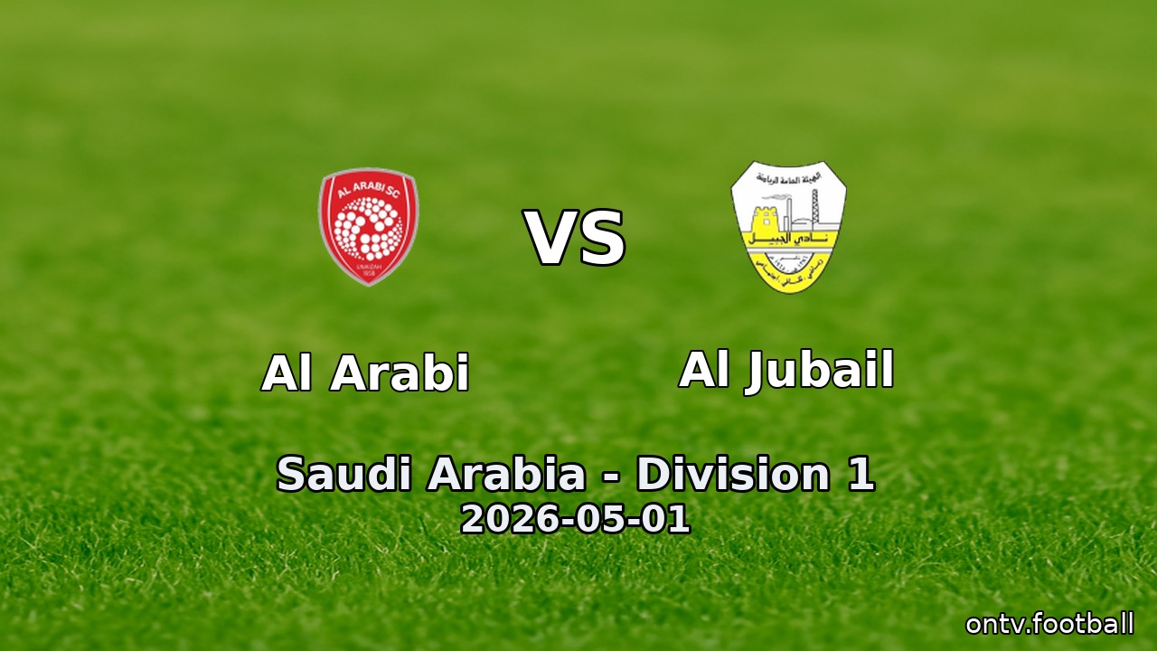 Al Arabi vs Al Jubail