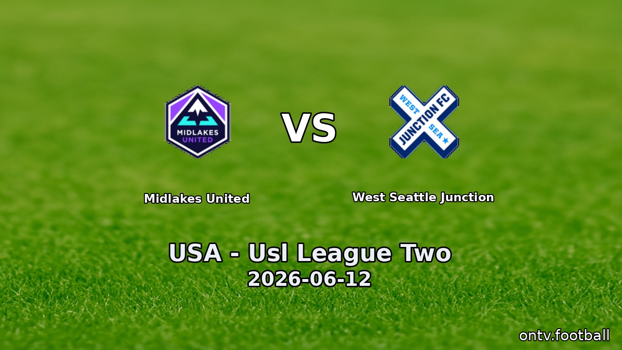 Midlakes United vs West Seattle Junction