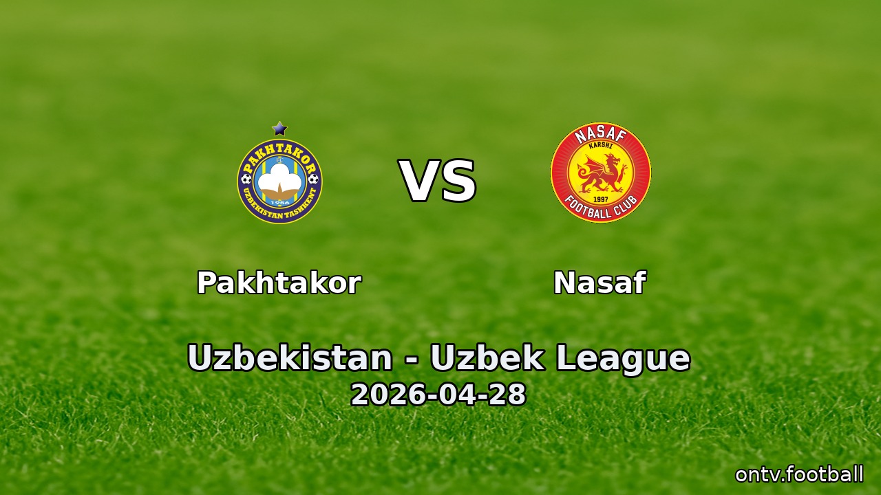 Pakhtakor vs Nasaf