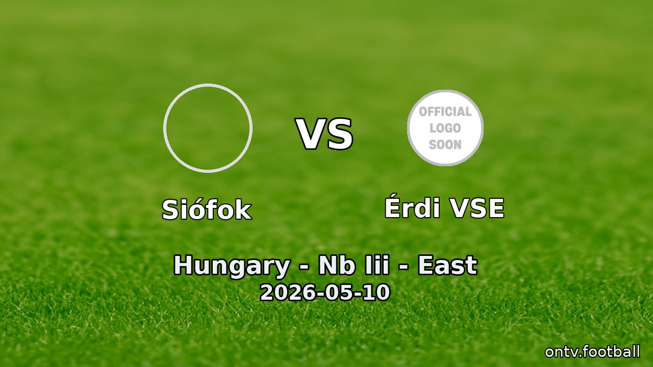 Siófok vs Érdi VSE