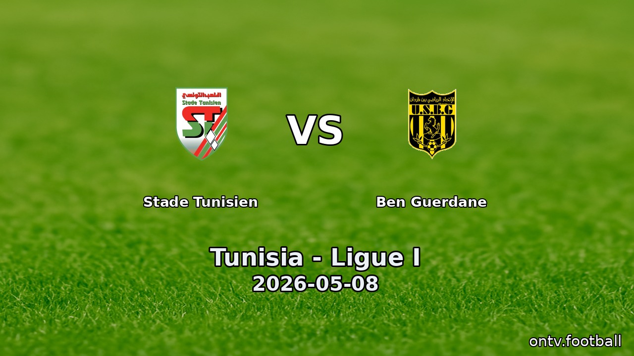 Stade Tunisien vs Ben Guerdane