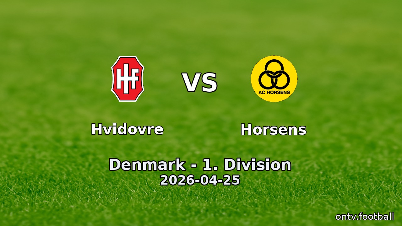 Hvidovre vs Horsens