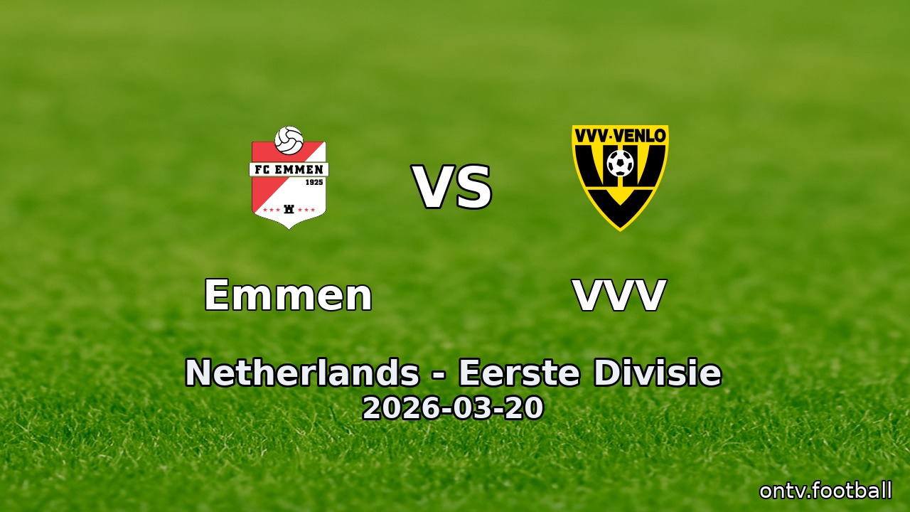 Emmen vs VVV