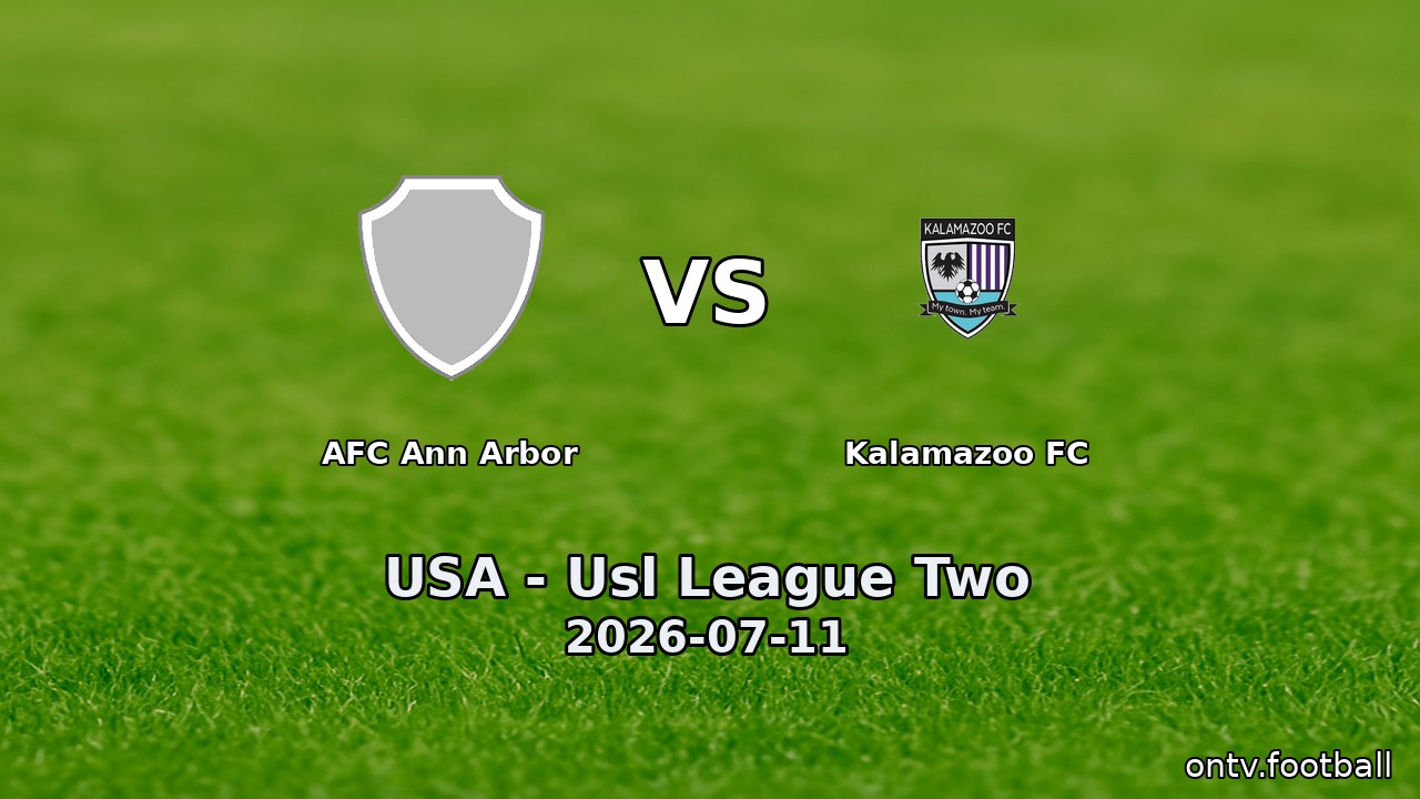 AFC Ann Arbor vs Kalamazoo FC
