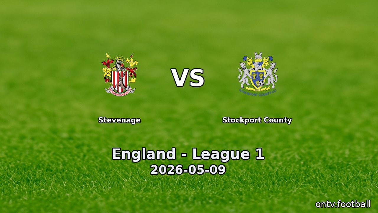 Stevenage vs Stockport County