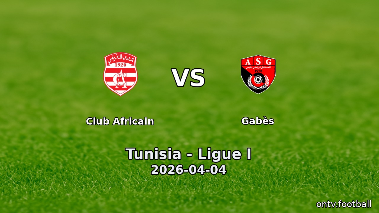 Club Africain vs Gabès