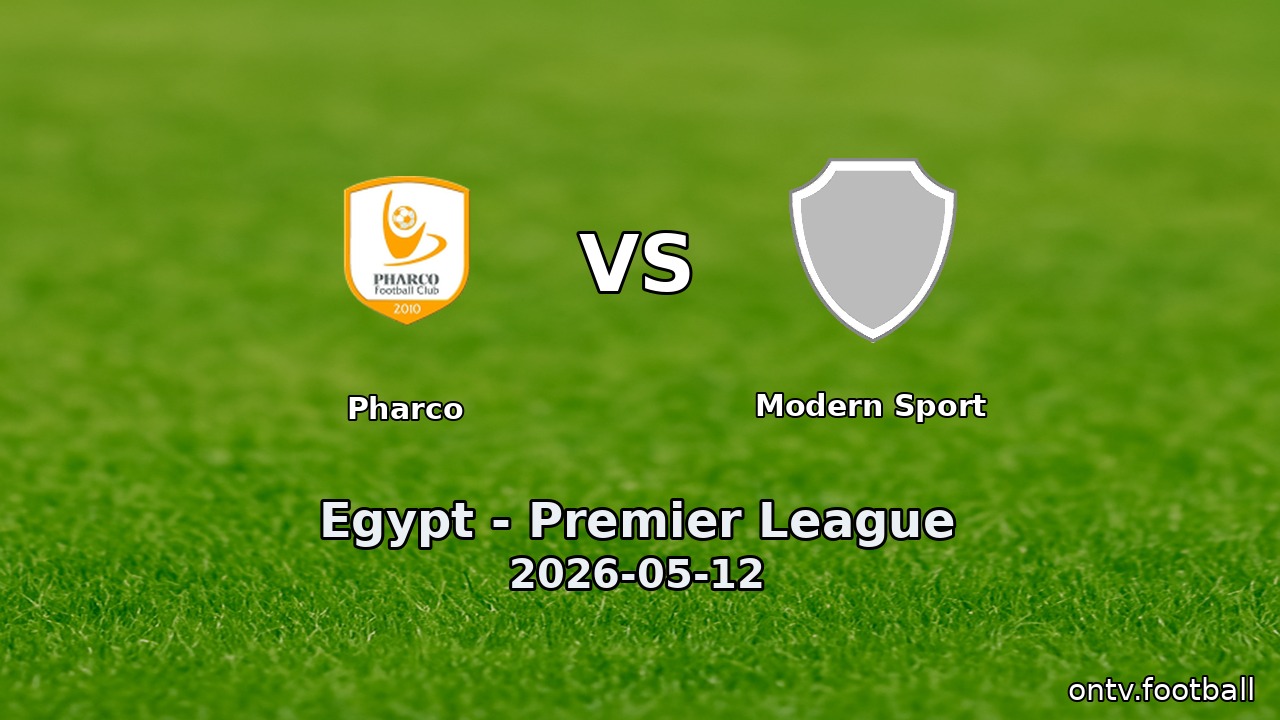 Pharco vs Modern Sport