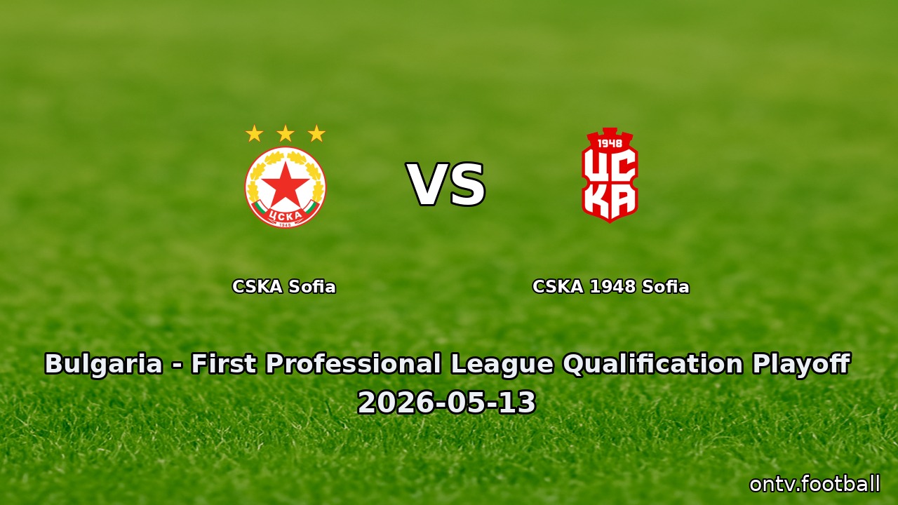 CSKA Sofia vs CSKA 1948 Sofia