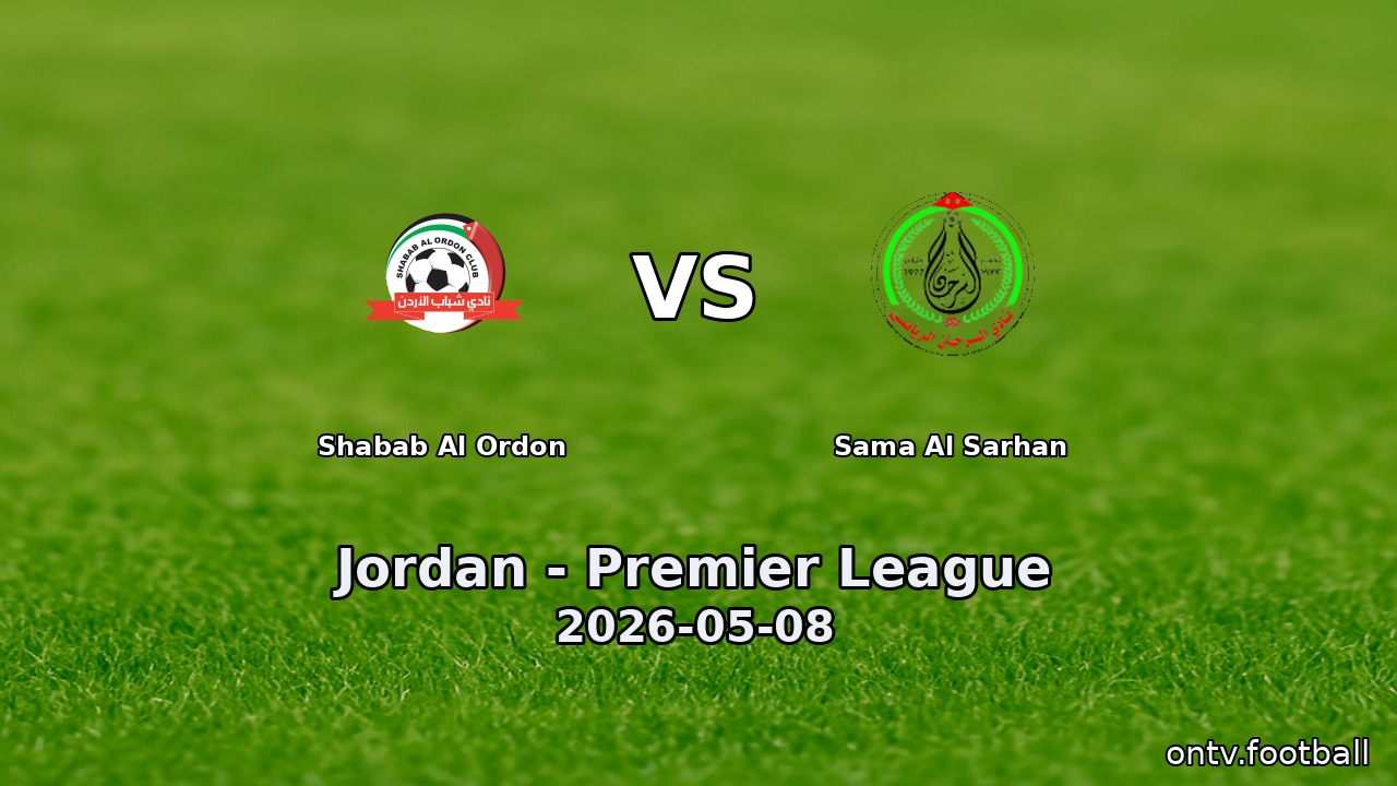 Shabab Al Ordon vs Sama Al Sarhan