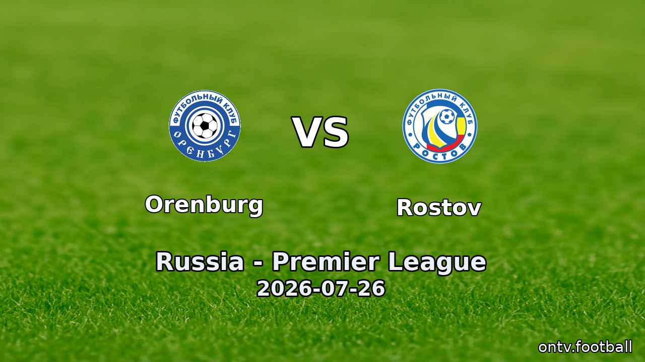 Orenburg vs Rostov
