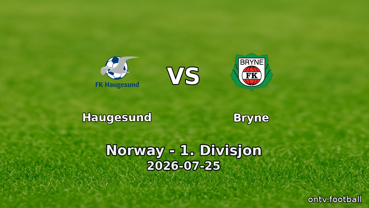 Haugesund vs Bryne