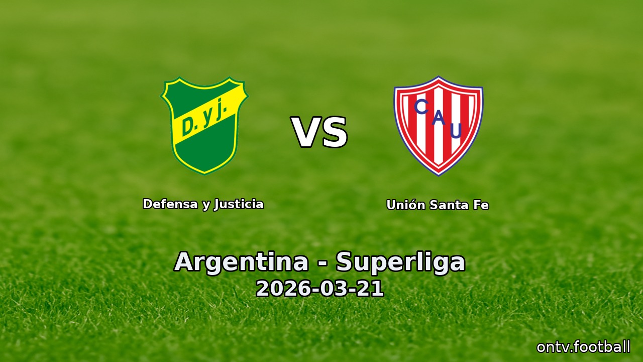 Defensa y Justicia vs Unión Santa Fe