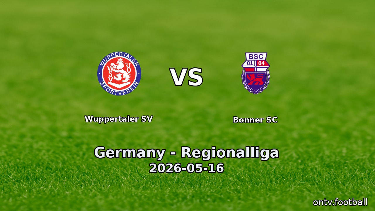 Wuppertaler SV vs Bonner SC