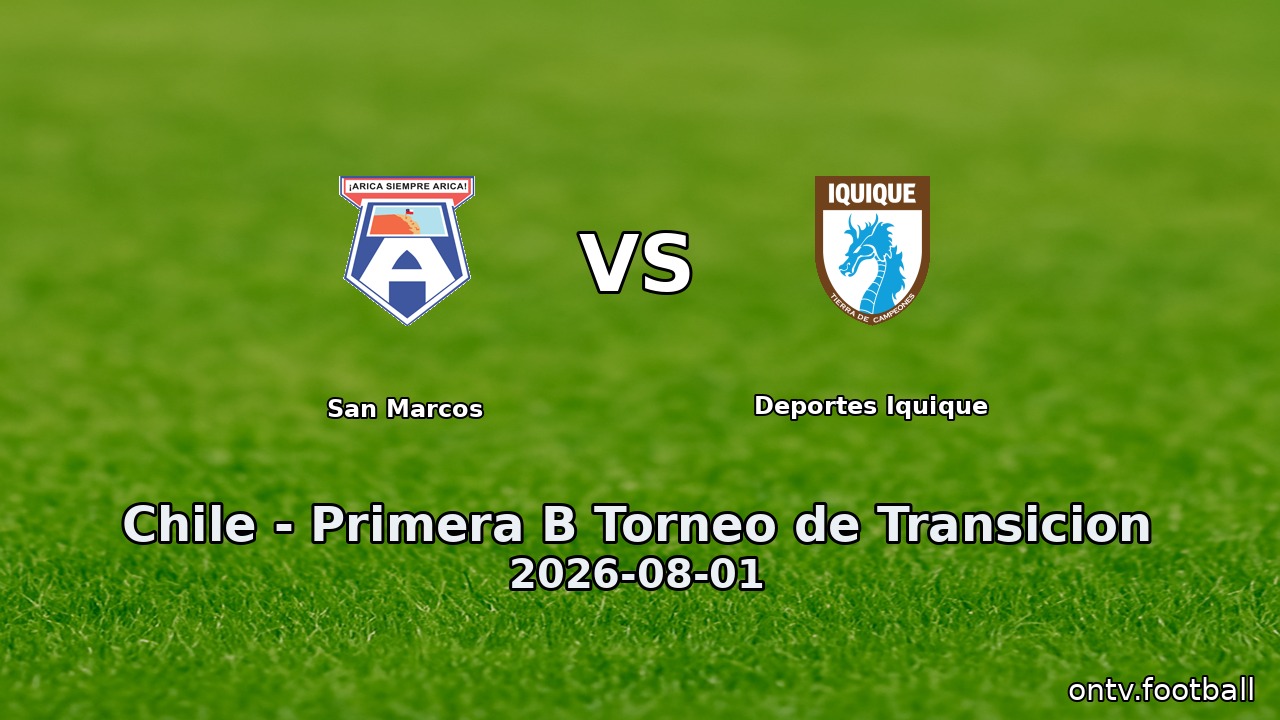San Marcos vs Deportes Iquique