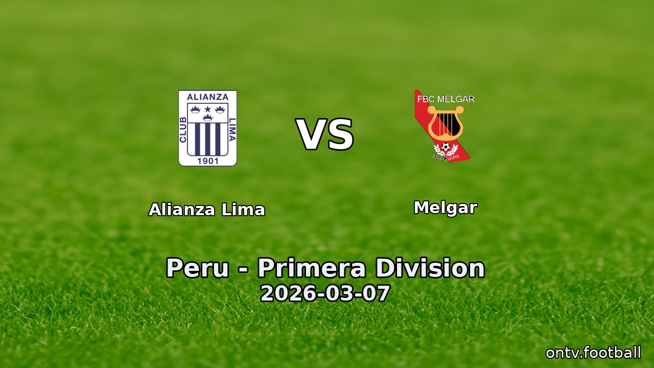 Alianza Lima vs Melgar
