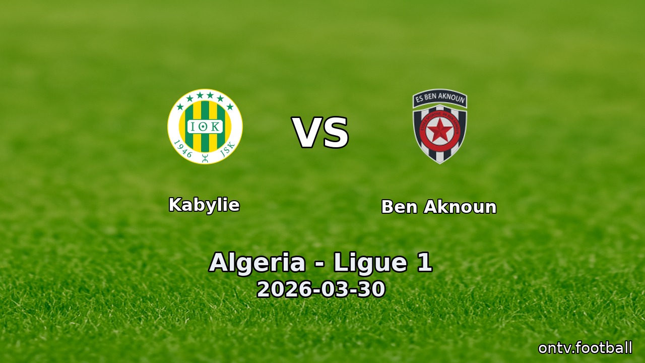 Kabylie vs Ben Aknoun