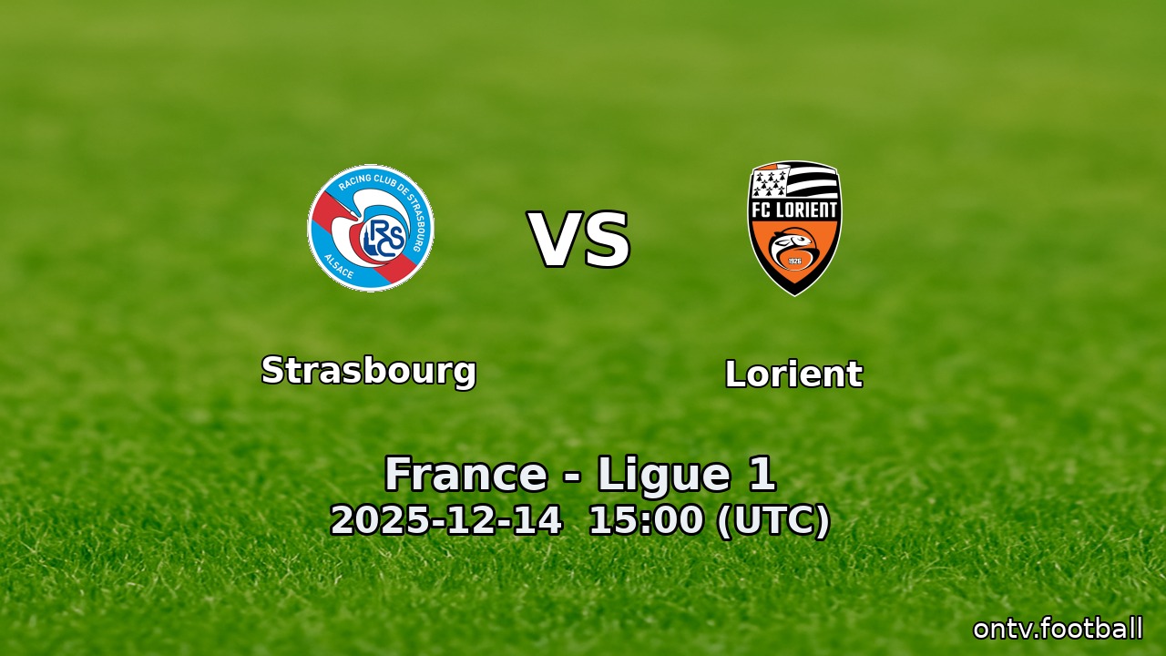 Strasbourg vs Lorient