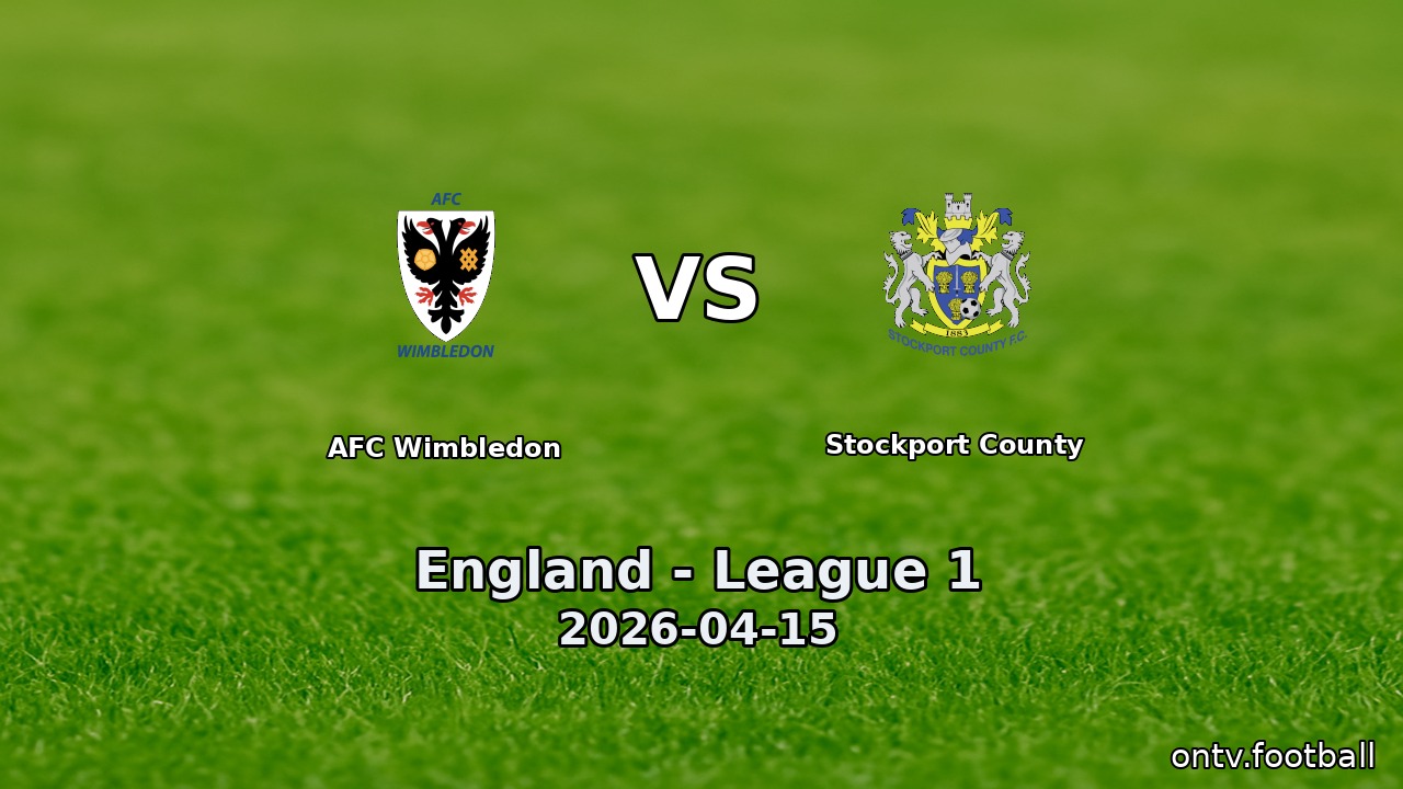 AFC Wimbledon vs Stockport County