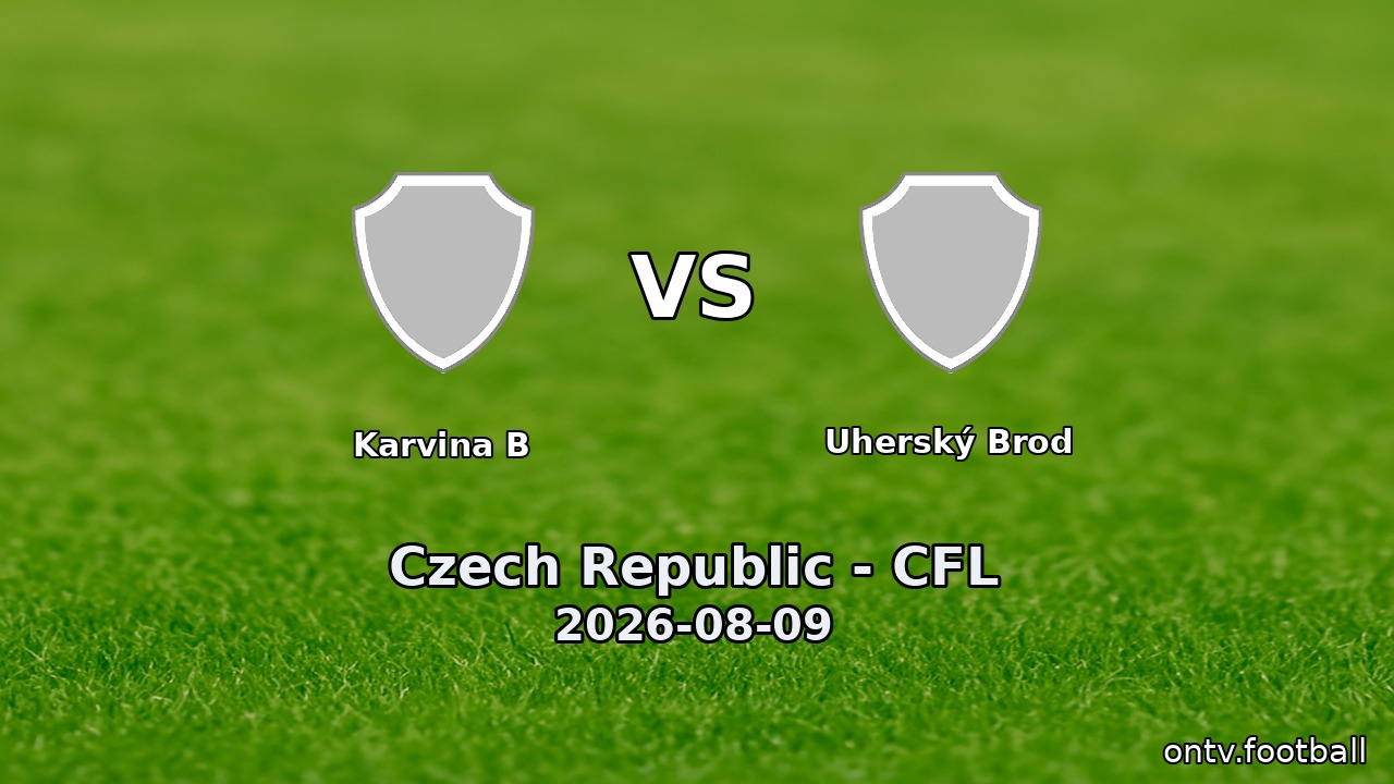 Karvina B vs Uherský Brod