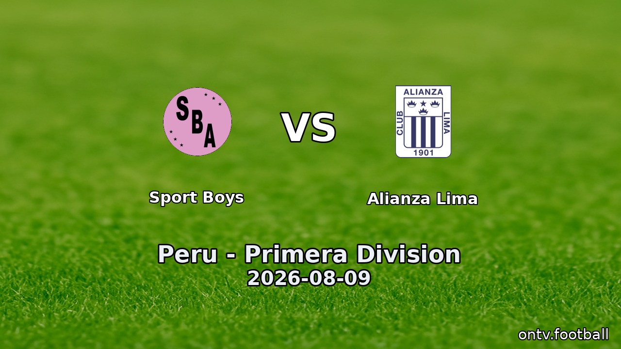 Sport Boys vs Alianza Lima