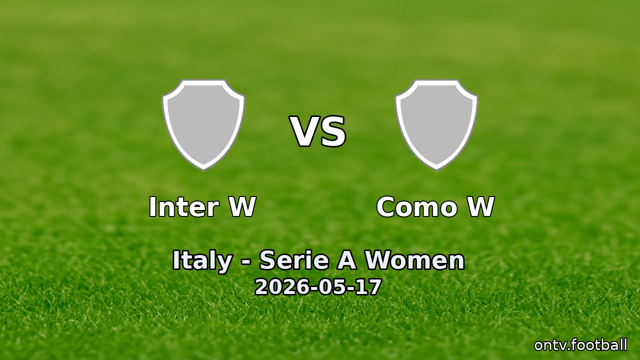 Inter W vs Como W
