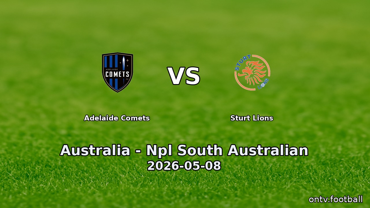 Adelaide Comets vs Sturt Lions
