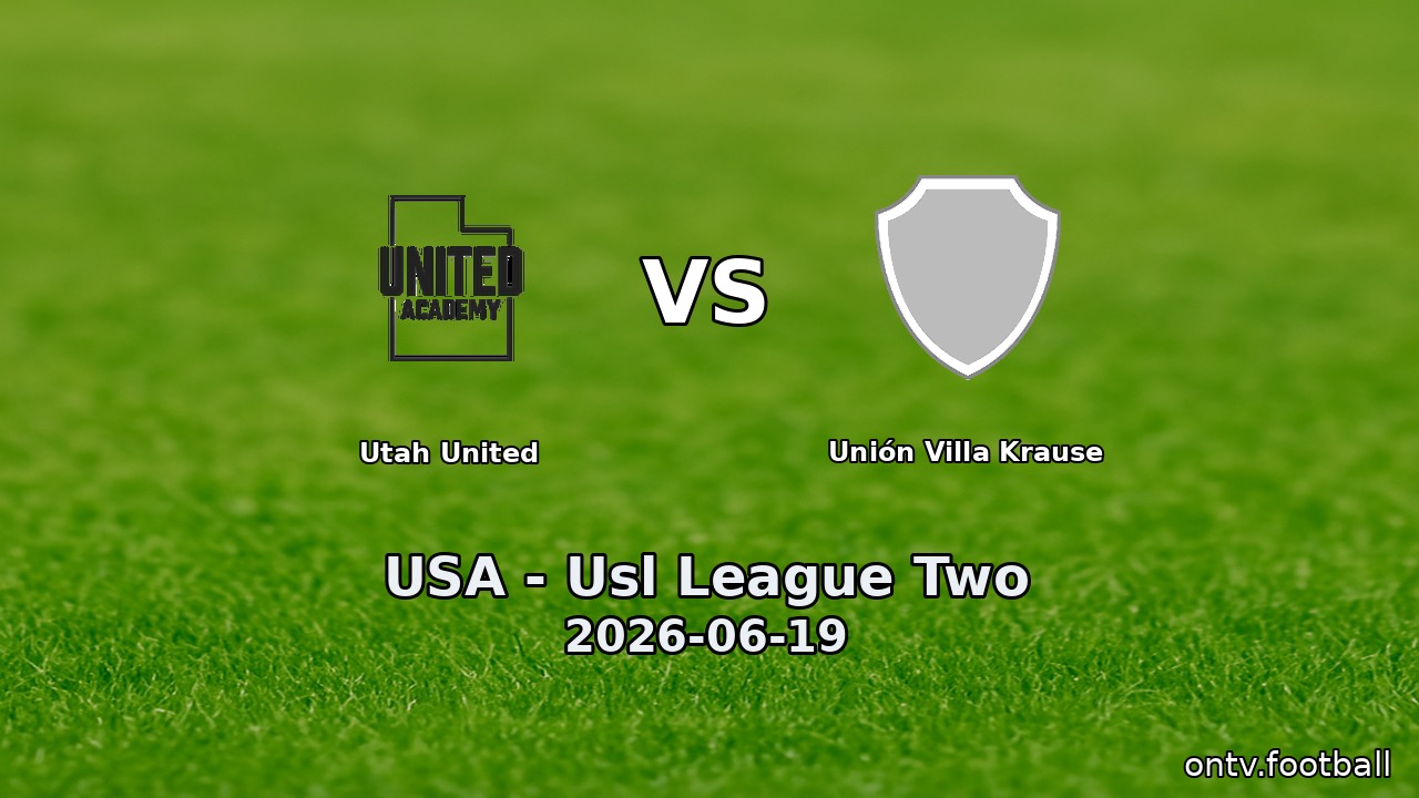 Utah United vs Unión Villa Krause