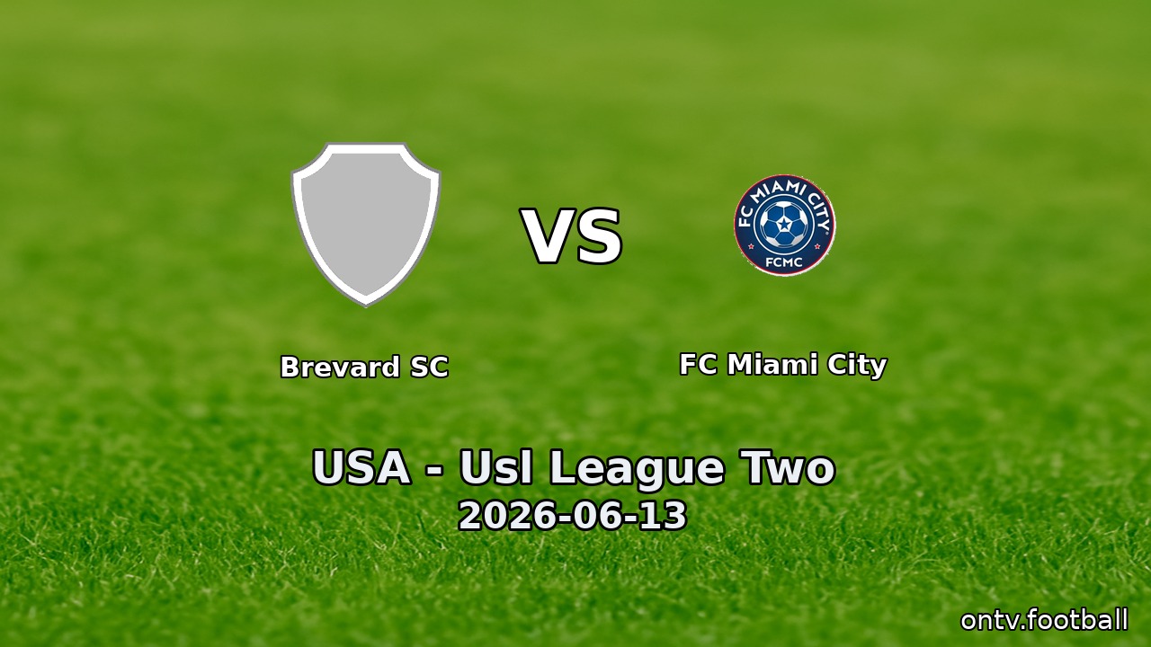 Brevard SC vs FC Miami City