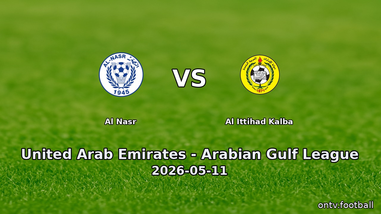 Al Nasr vs Al Ittihad Kalba
