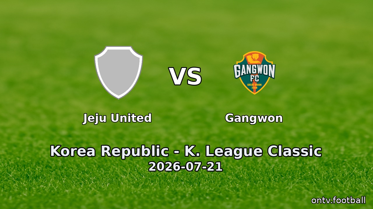 Jeju United vs Gangwon