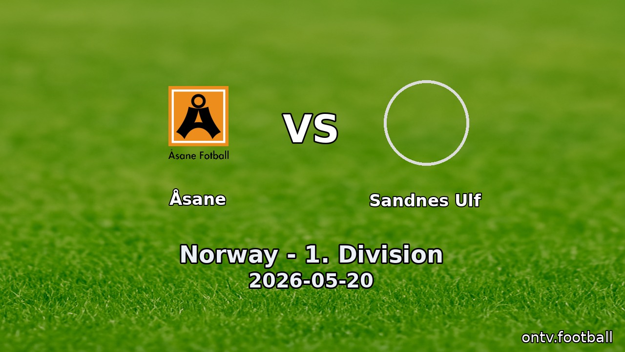 Åsane vs Sandnes Ulf