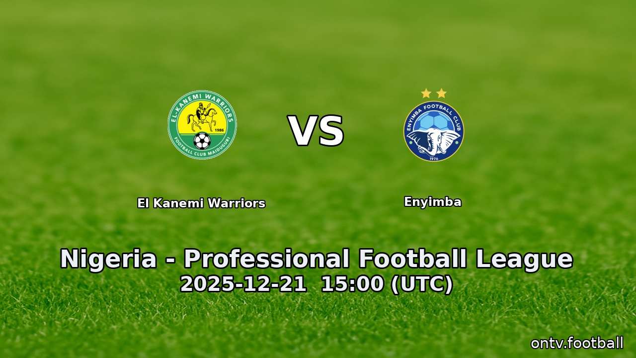 El Kanemi Warriors vs Enyimba