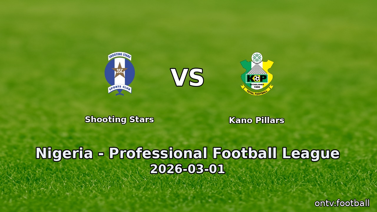 Shooting Stars vs Kano Pillars