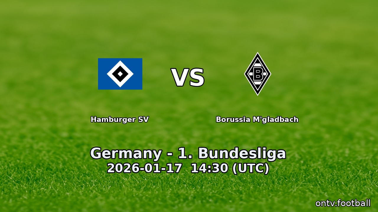Hamburger SV vs Borussia M'gladbach