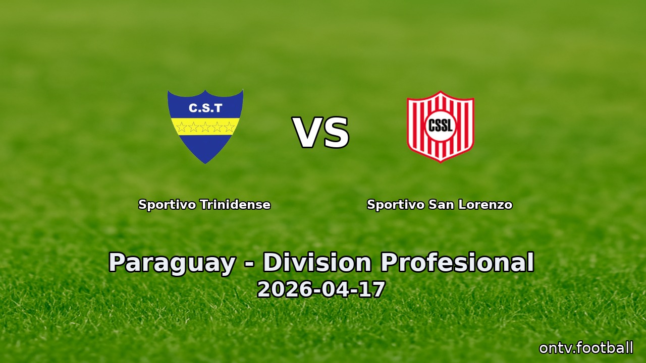 Sportivo Trinidense vs Sportivo San Lorenzo