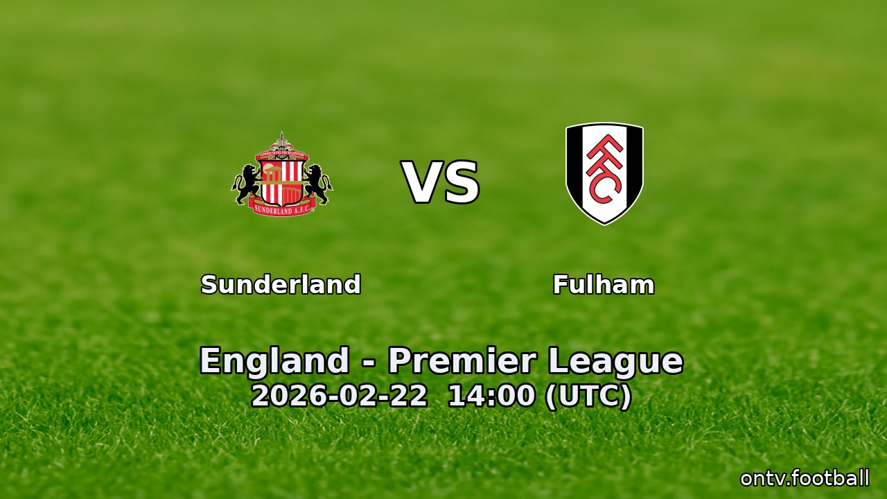 Sunderland vs Fulham