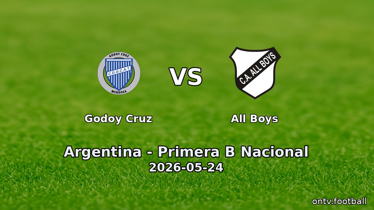 Godoy Cruz vs All Boys