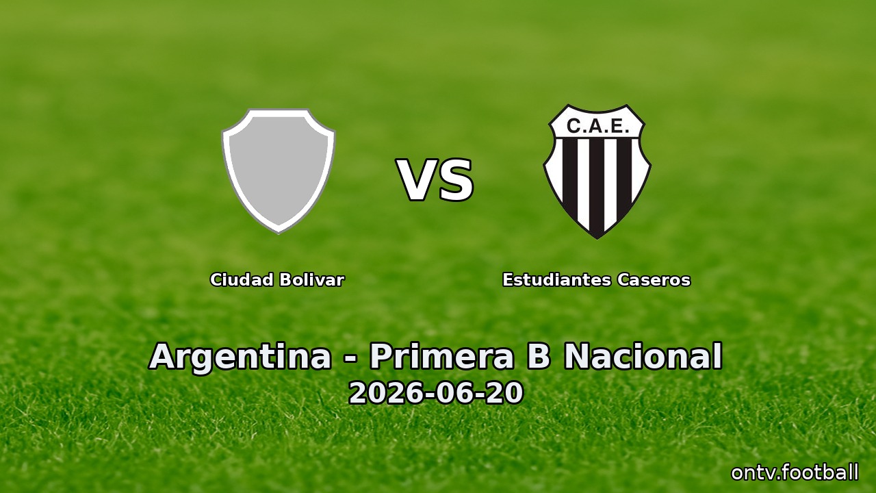 Ciudad Bolivar vs Estudiantes Caseros