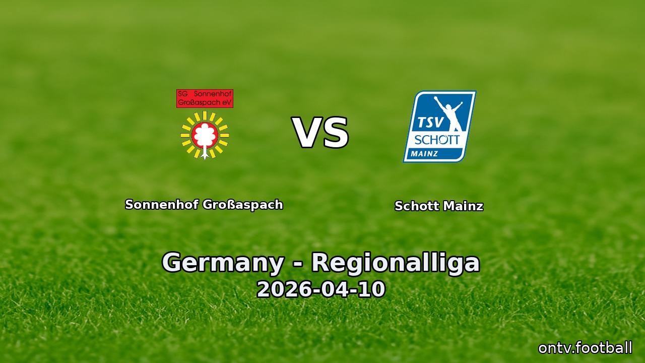 Sonnenhof Großaspach vs Schott Mainz