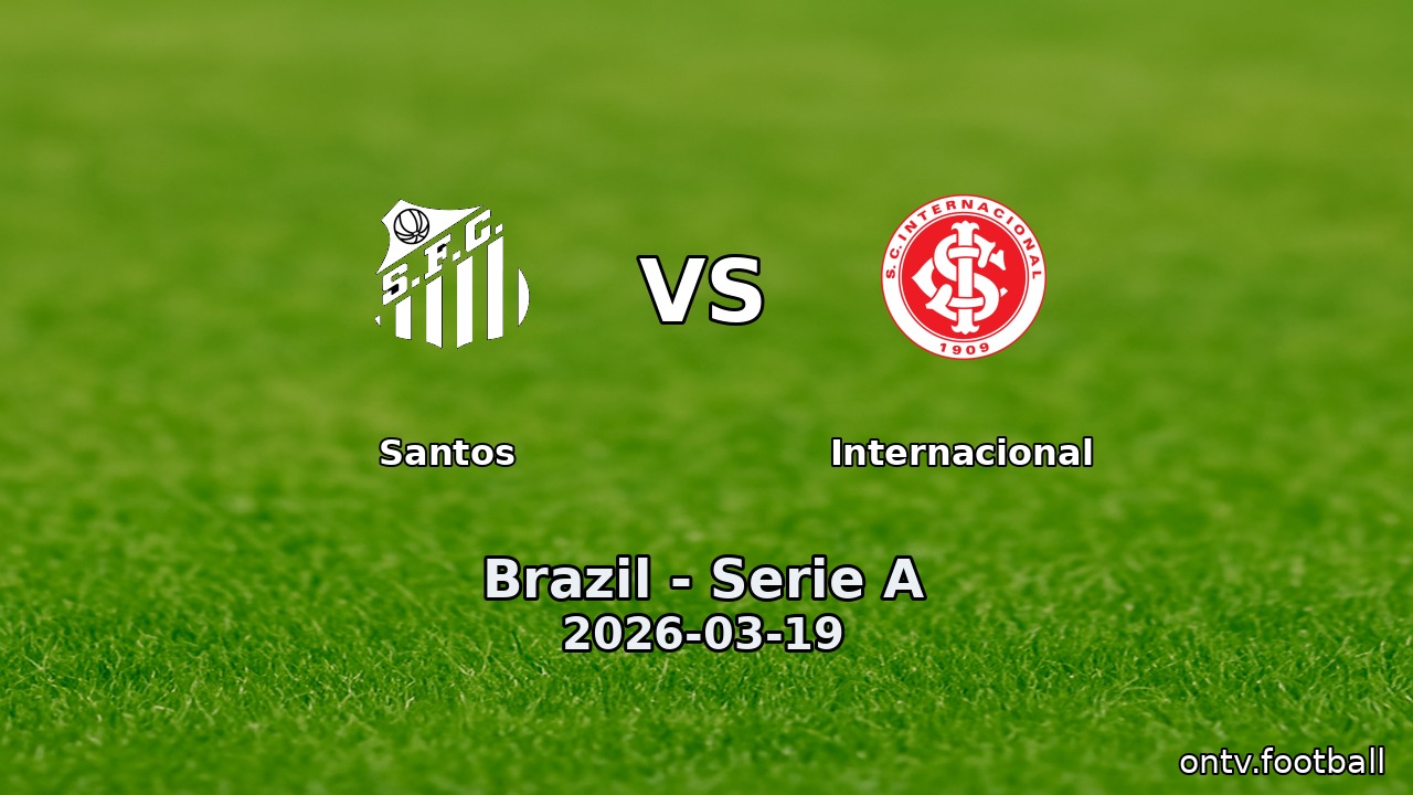 Santos vs Internacional