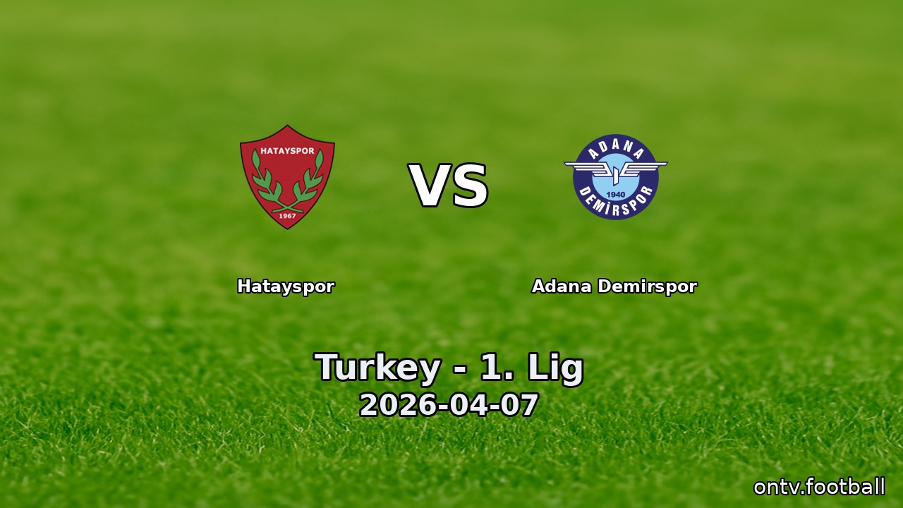 Hatayspor vs Adana Demirspor