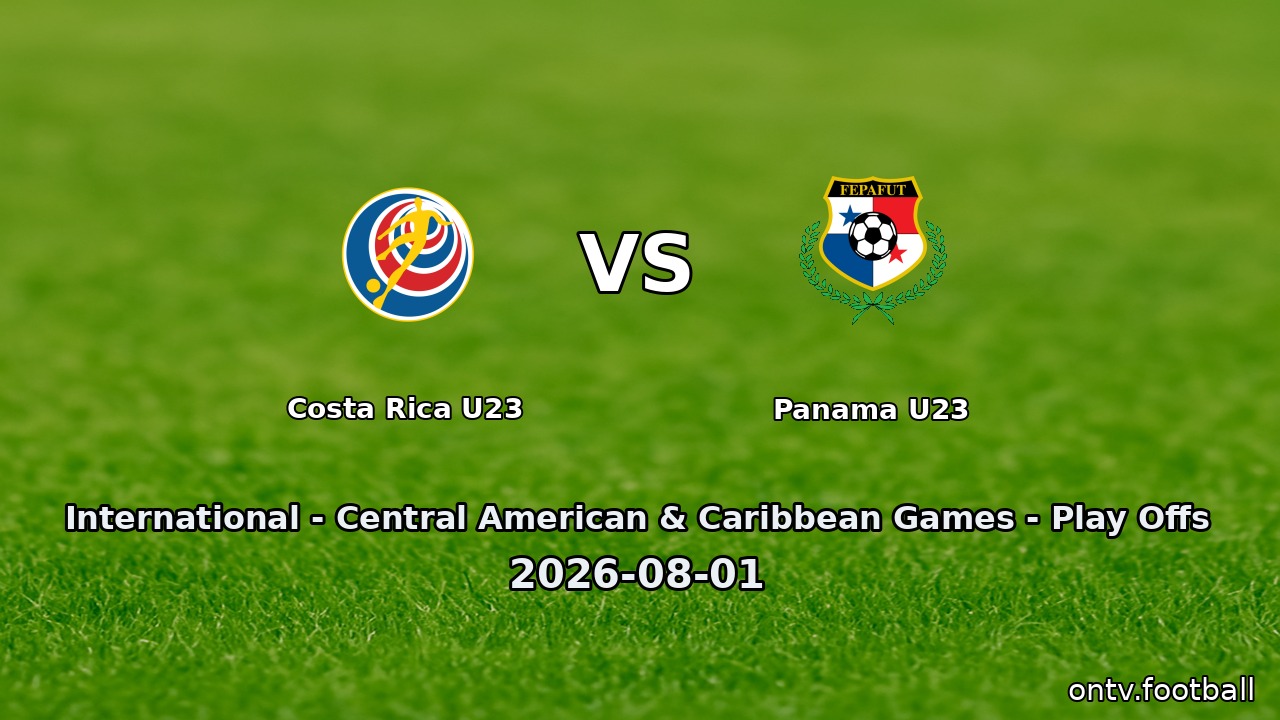 Costa Rica U23 vs Panama U23
