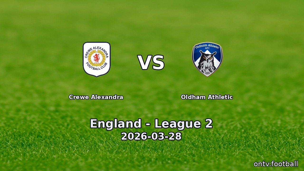 Crewe Alexandra vs Oldham Athletic