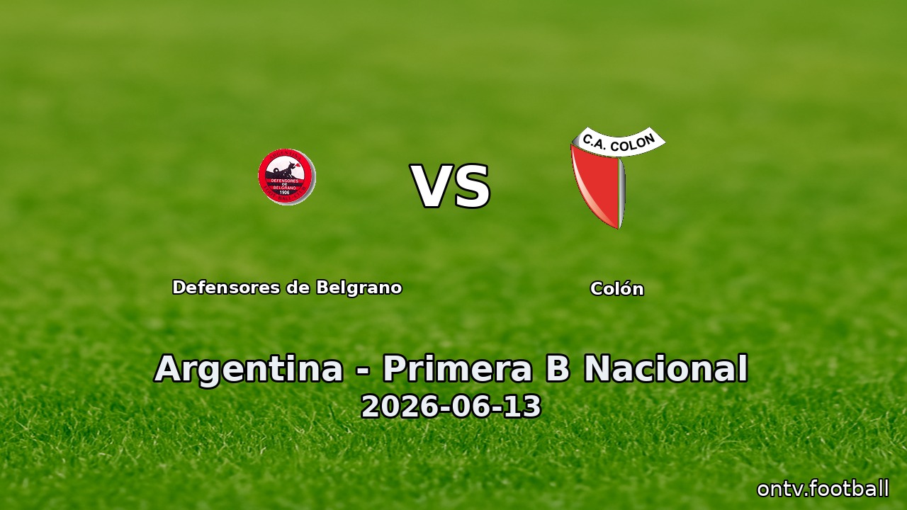 Defensores de Belgrano vs Colón