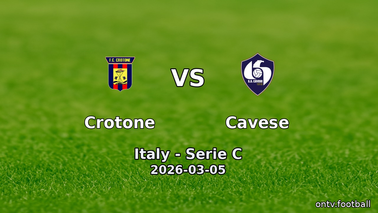 Crotone vs Cavese
