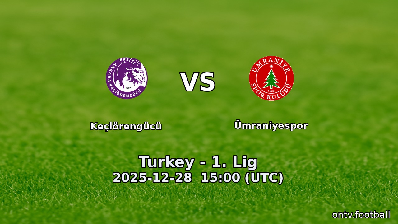 Keçiörengücü vs Ümraniyespor