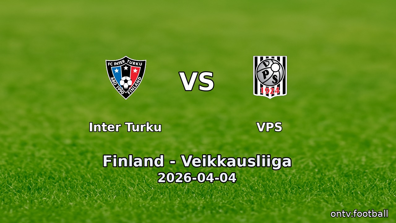 Inter Turku vs VPS